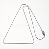 Tarnish Resistant 304 Stainless Steel Snake Chains Necklaces STAS-F094-23P-2