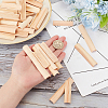 40Pcs 6 Style Pinewood Wooden Holder DIY-OC0010-15-3