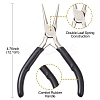 3Pcs 3 Styles Carbon Steel Jewelry Pliers Sets PT-YW0001-10-5