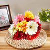 15Pcs 5 Colors Cloth & Flocking Artificial Chrysanthemum Flower FIND-WR0001-79-3