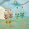 DIY Filigree Dangle Earring Making Kit DIY-UN0003-34-4