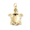 Rack Plating Brass Micro Pave Cubic Zirconia Pendants KK-C021-01G-06-2