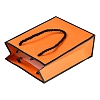 Rectangle Paper Bags with Twisted Rope Handles CARB-L011-01A-02-2