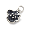 925 Sterling Silver Flower Charms with Jump Rings and 925 Stamp LS-STER-M021-02AS-03-2