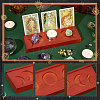 Wooden Tarot Card Display Stands ODIS-WH0029-53-4