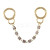 Glass Link Bag Extender Chains HJEW-YW00101-08-1