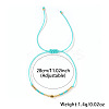 Glass Seed Bead Braided Bracelets for Women AW0420-6-2