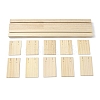 2-Slot Wooden Earring Display Card Stands LS-EDIS-R027-01B-02-2