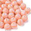 Opaque Striped Acrylic Beads LS-MACR-S373-27A-08-3