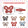 6Pcs 6 Colors Opaque Acrlyic Sparkling Rhinestones Beads MACR-SC0001-79-2