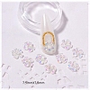 Resin Flower Nail Art Charms MRMJ-WH0079-19-1