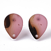 Cellulose Acetate(Resin) Stud Earring Findings X-KY-R022-025-3
