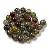 Faceted Natural Dragon Veins Agate Beads Strands G-F447-12mm-L07-3