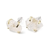 Raw Rough Natural Quartz Crystal Stud Earrings EJEW-R148-01LG-05-1