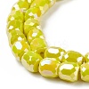 Electroplate Opaque Glass Beads GLAA-F108-10A-10-1