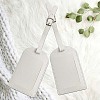 CutHollow 4Pcs PU Leather Luggage Tag OFST-CL0001-01B-04-3