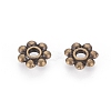 Tibetan Style Daisy Spacer Beads TIBEB-S039-048AB-RS-2
