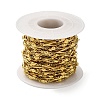 Ion Plating(IP) 304 Stainless Steel Faceted Rectangle Link Chains CHS-E012-03G-3