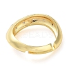 Plating Brass Micro Pave Cubic Zirconia Adjustable Rings RJEW-K266-16B-G-3