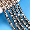 Baking Paint Pearlized Glass Pearl Bead Strands HY-N002-4mm-A06-1