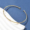 304 Stainless Steel Arm Cuff Bangles for Women AJEW-P127-03G-2