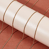 DIY 304 Stainless Steel Venetian Chains Box Chains Necklaces Making Kits DIY-BBC0002-04-4