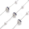 Handmade ABS Imitation Pearl & Rhinestone Round Chains CHS-L028-03P-04-1