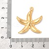 304 Stainless Steel Pave Natural Shell Pendants STAS-D362-05G-3