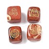 4Pcs 4 Styles Natural Red Jasper Display Decorations G-F786-03A-03-1