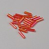 300Pcs Transparent Glass Round Bugle Beads GLAA-WH0015-74F-1