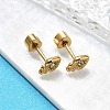 Ion Plating(IP) 304 Stainless Steel Carrot Stud Earrings EJEW-A118-20G-02-2