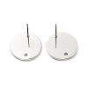 201 Stainless Steel Stud Earring Findings STAS-P308-09C-S-4