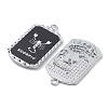 Alloy Twelve Constellations Series Big Pendants PALLOY-O107-01P-08-3