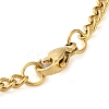 304 Stainlessa Steel Curb Chain Pendant Necklaces NJEW-H034-05G-3