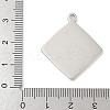 304 Stainless Steel Pendants STAS-L022-041P-3