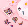 12Pcs 6 Style Alloy Pendants FIND-LS0001-36MC-5