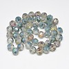 Electroplate Glass Beads Strands EGLA-Q085-12mm-07-2