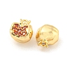 Brass Micro Pave Cubic Zirconia Pendants KK-K369-01G-06-2