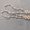 Rhombus Plastic Pearl with Glass Seed Beaded Stretch Toe Ring Anklets for Women FS-WGADC6C-01-3