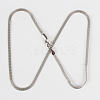 304 Stainless Steel Mesh Chain Necklace Making STAS-P045-15P-2