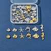 36Pcs 12 Styles Ocean 304 Stainless Steel Pendants STAS-FS0001-95-8