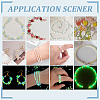 24 Styles Luminous Glass Seed Beads SEED-PH0001-72-7