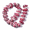 Handmade Porcelain Ceramic Beads Strands PORC-S502-019A-2