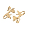 201 Stainless Steel Pendants STAS-I364-06G-2