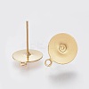 Ion Plating(IP) 304 Stainless Steel Stud Earring Findings STAS-K184-04-02G-2