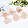 12Pcs Schima Wood Vehicle Wheels and 12Pcs Schima Wood Sticks DIY-OC0004-20-4