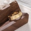 Musical Note 304 Stainless Steel Cuff Rings for Women RJEW-F175-03G-01-4