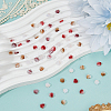200Pcs 4 Colors Flower Resin Cabochons MRMJ-CY0001-01-3