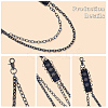 1Pc Alloy Double Layer Chain Belts for Pants AJEW-GF0011-93D-6