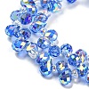 Electroplate Transparent Glass Beads Strands EGLA-P052-01A-AB07-3